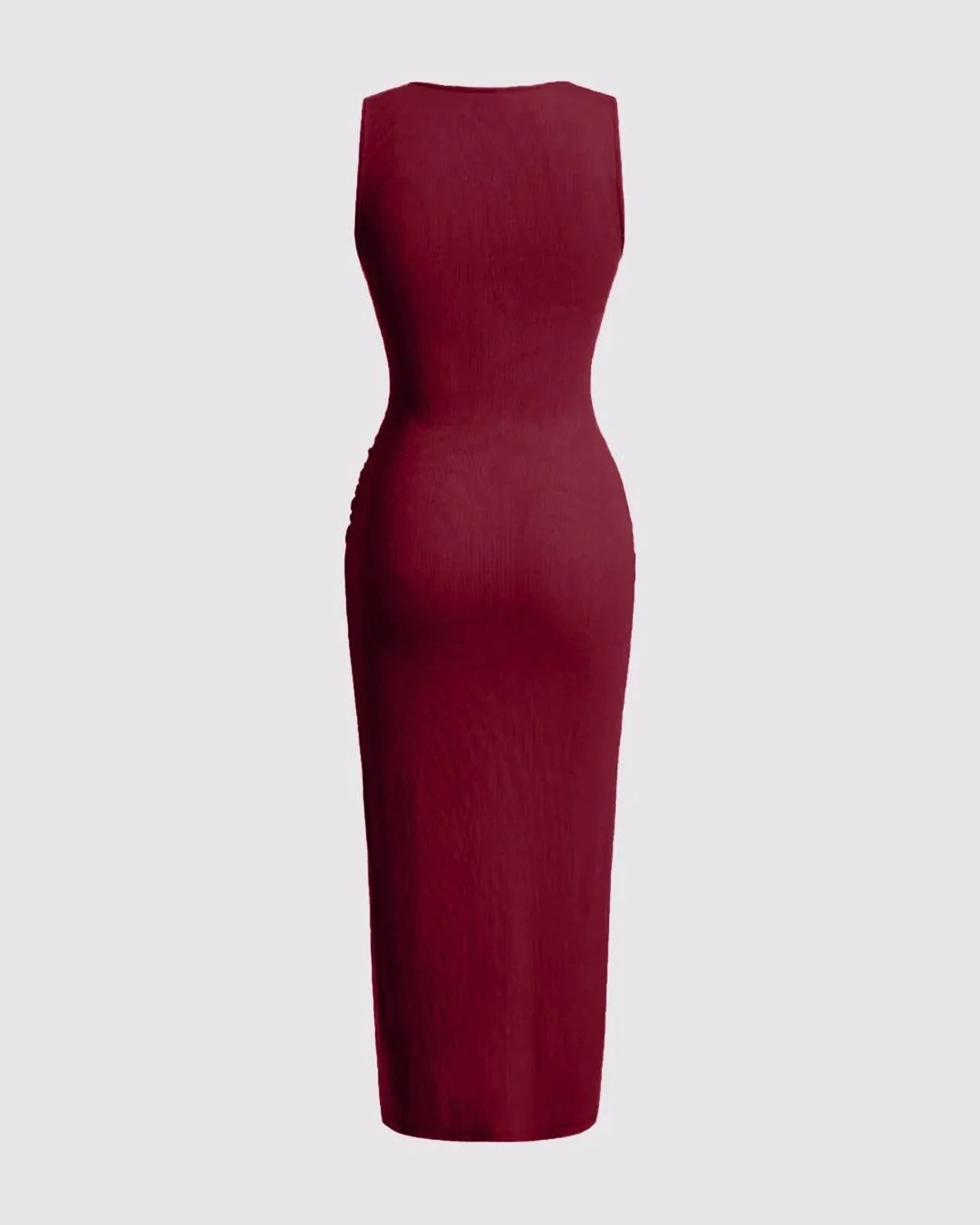 Image of FAB2FASHION Women Fit and Flare Maroon Maxi /Full Length Dress
