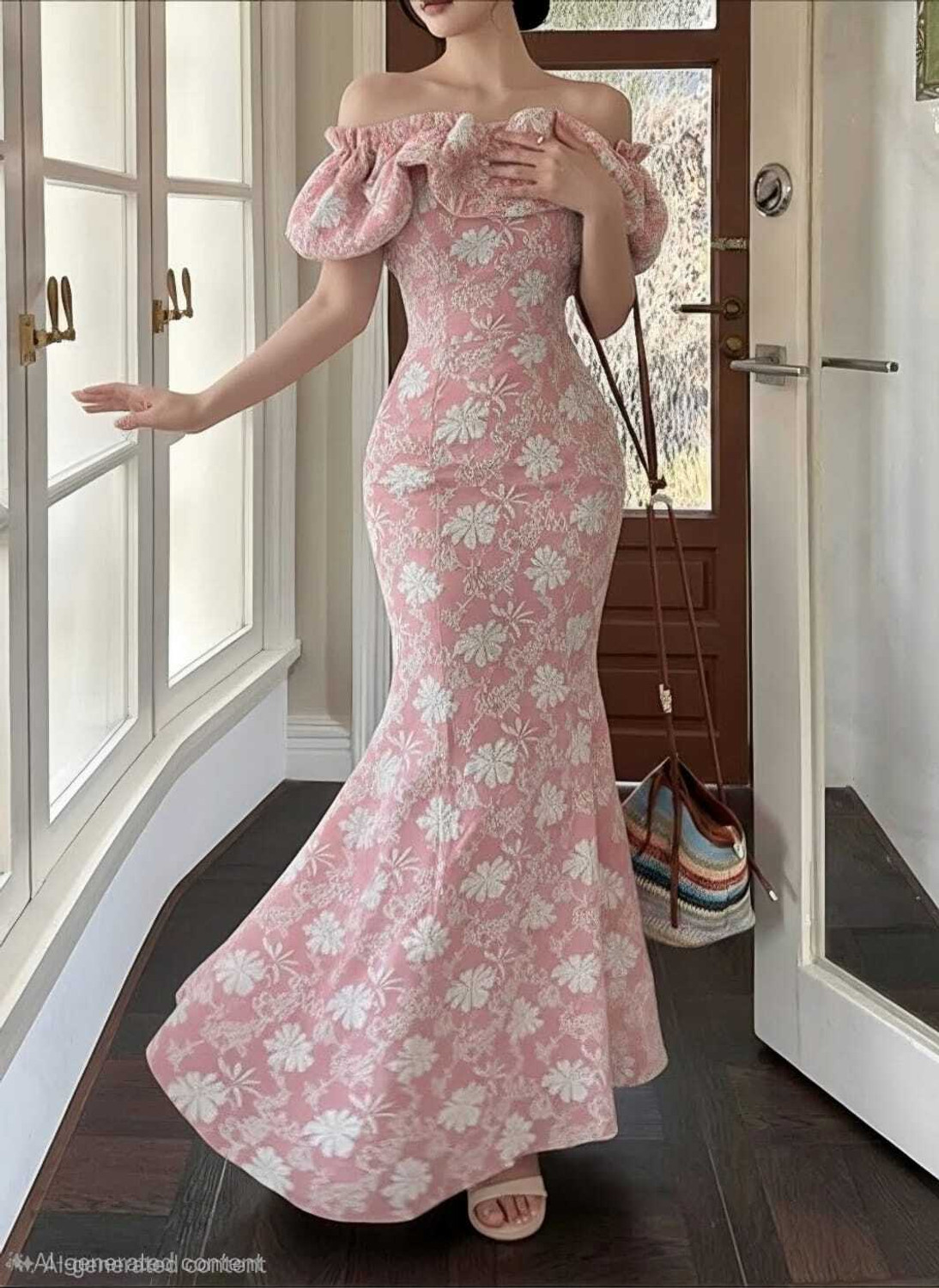Image of AADITRY FASHION Women Bodycon Multicolor Maxi /Full Length Dress