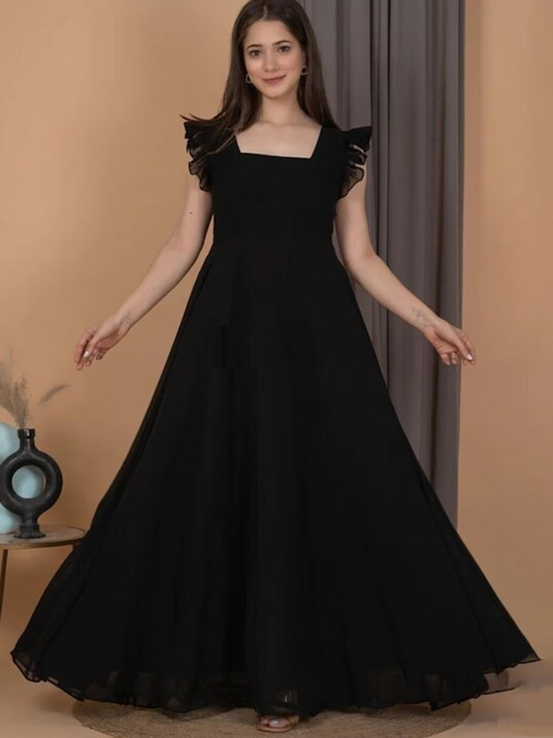 Image of Estela Flared /A-line Gown