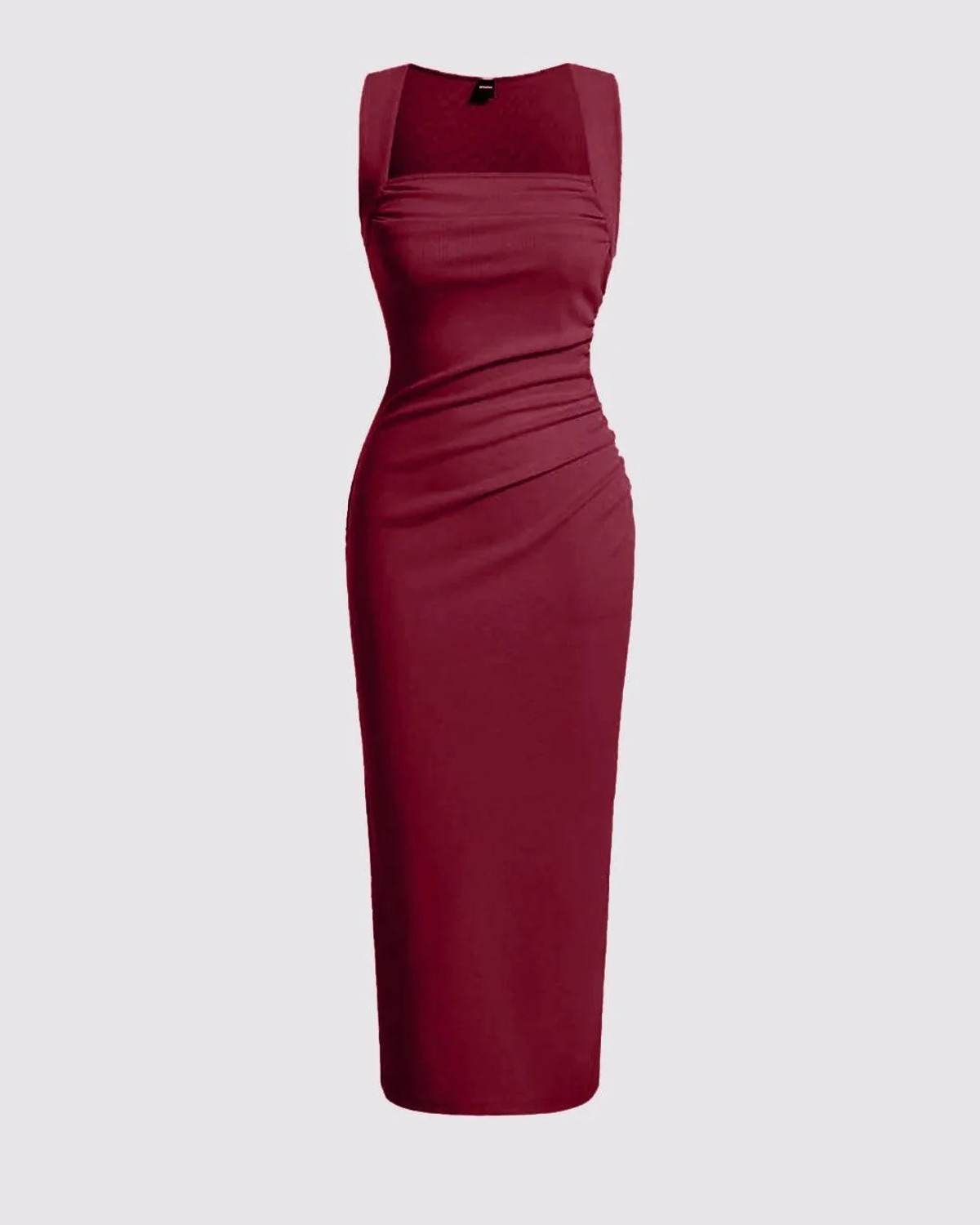 Image of FAB2FASHION Women Fit and Flare Maroon Maxi /Full Length Dress