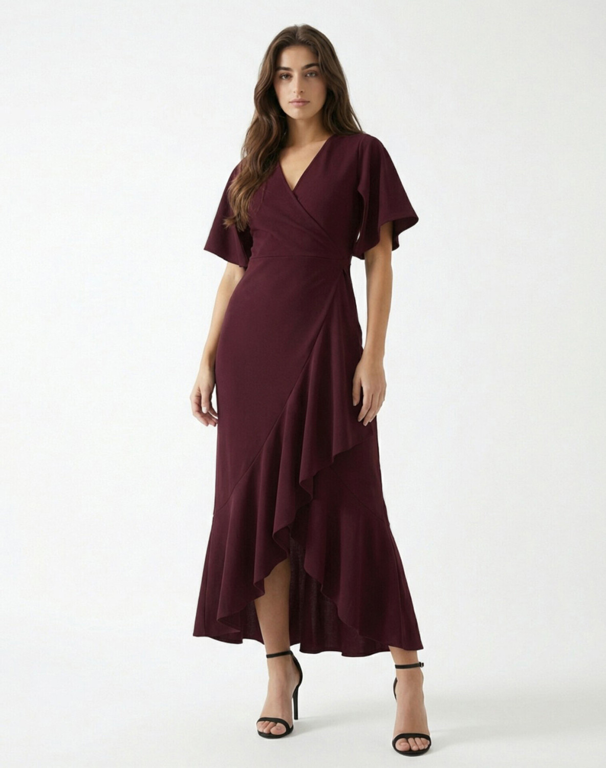Image of Selvia Women Fit and Flare Purple Ankle Length Dress