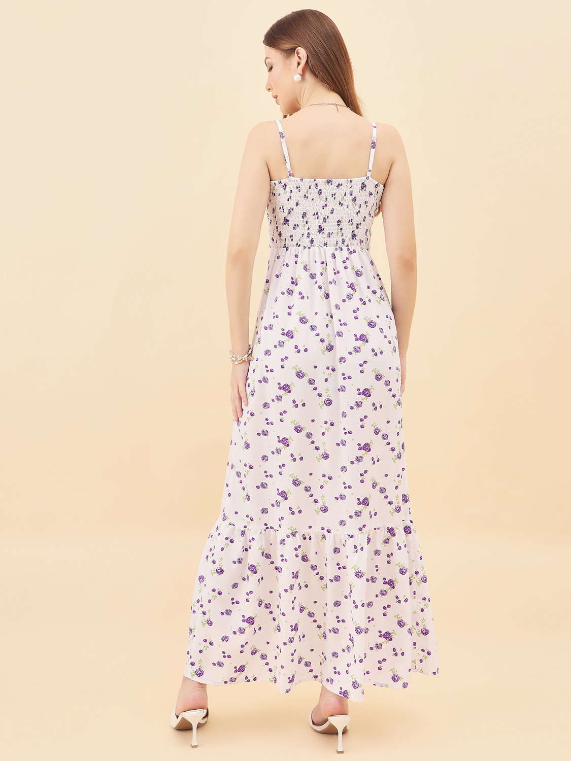 Image of AAYU Women A-line Purple Maxi /Full Length Dress