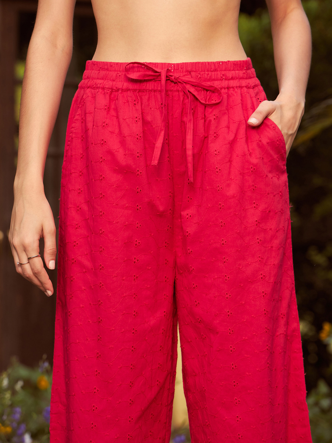 Image of SASSAFRAS Top Palazzos Co-ords Set