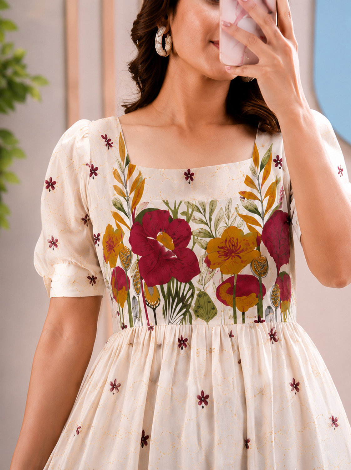 Image of Hook i Women A-line Red Knee Length Dress