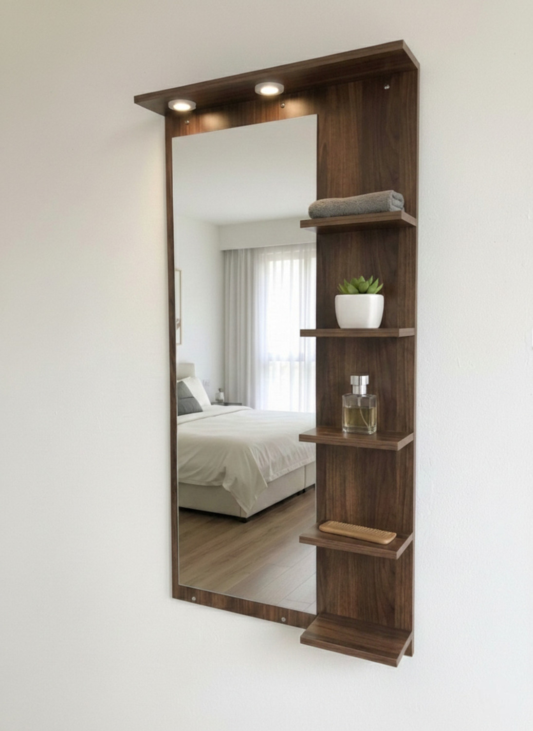 Image of DIY HOME ELORA Full size large dressing table / mirror Engineered Wood Dressing Table