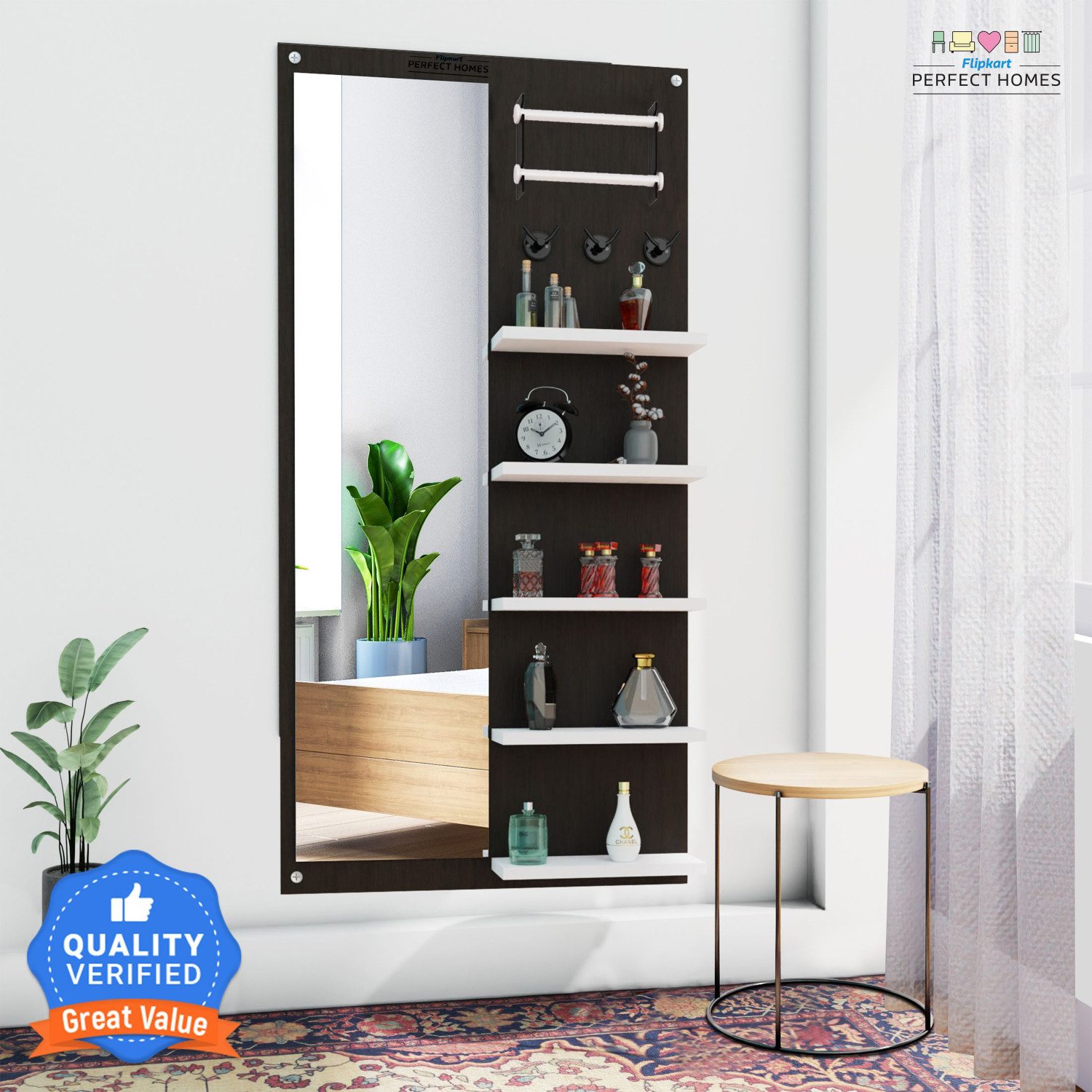 Image of Flipkart Perfect Homes Glory Engineered Wood Dressing Table