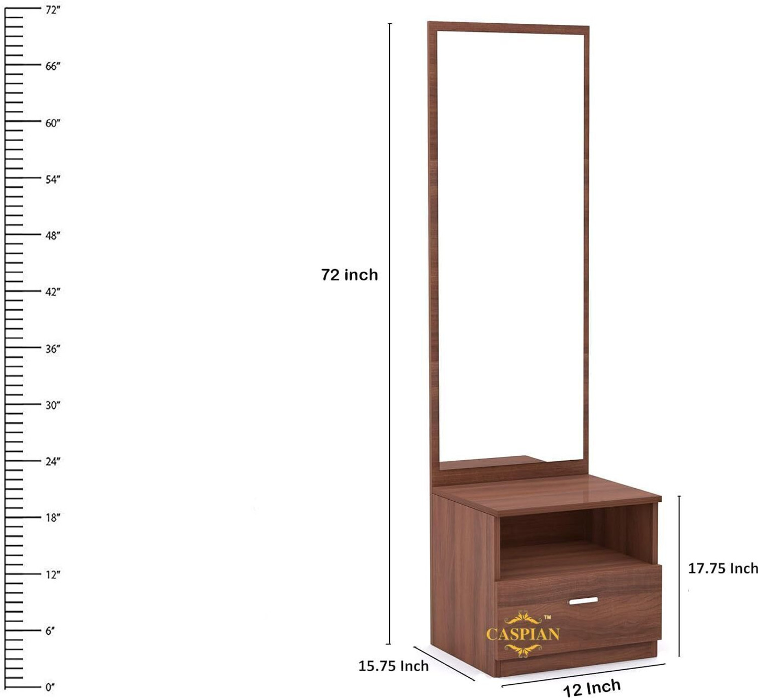 Image of CASPIAN DRE 013 Engineered Wood Dressing Table