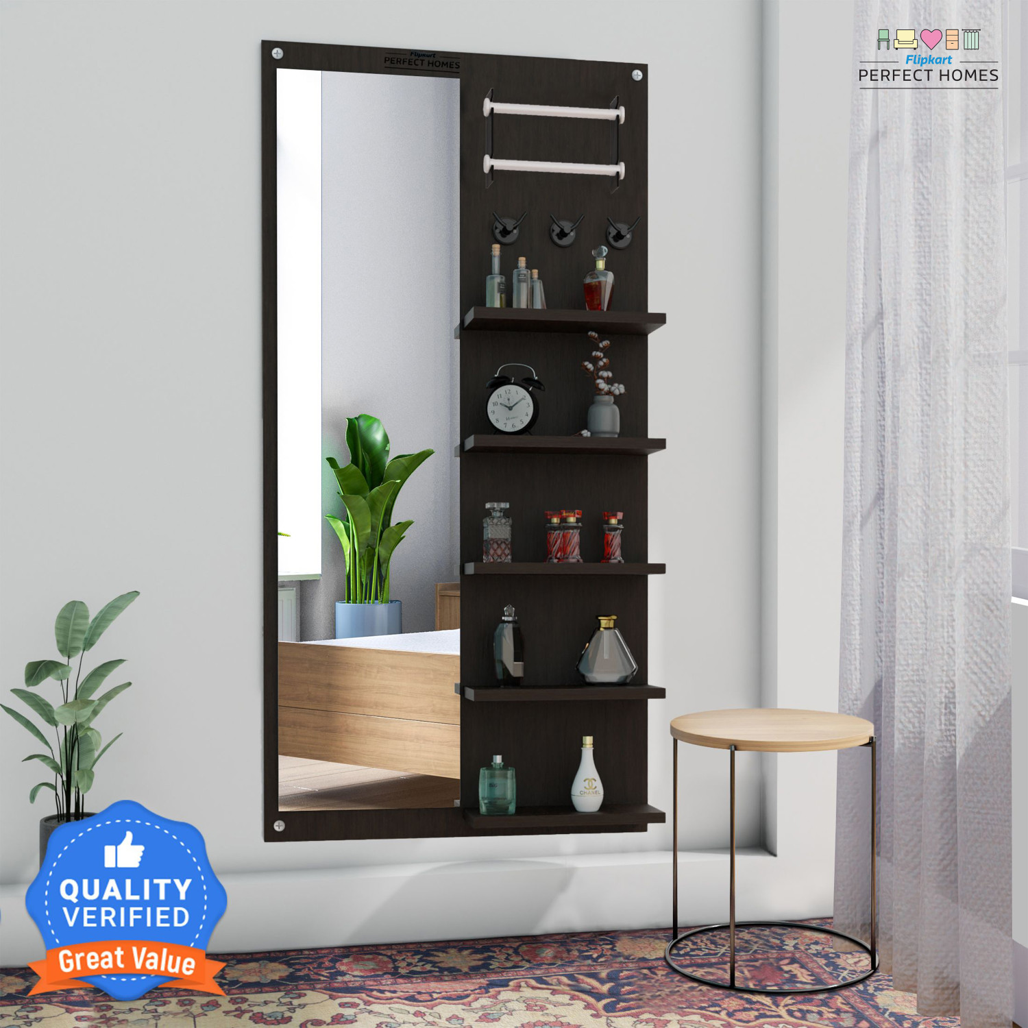Image of Flipkart Perfect Homes Glory Engineered Wood Dressing Table