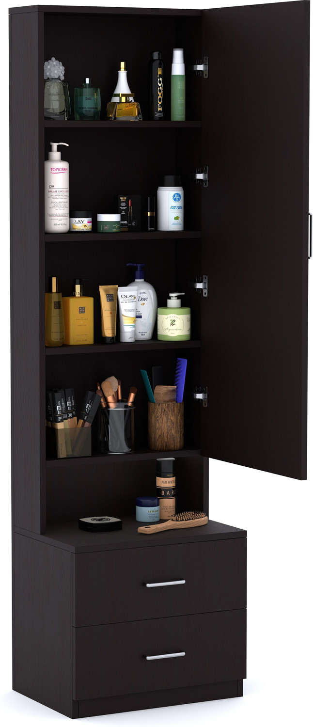 Image of Aspirata Furniture Engineered Wood Dressing Table with Mirror & Storage for Bedroom Engineered Wood Dressing Table