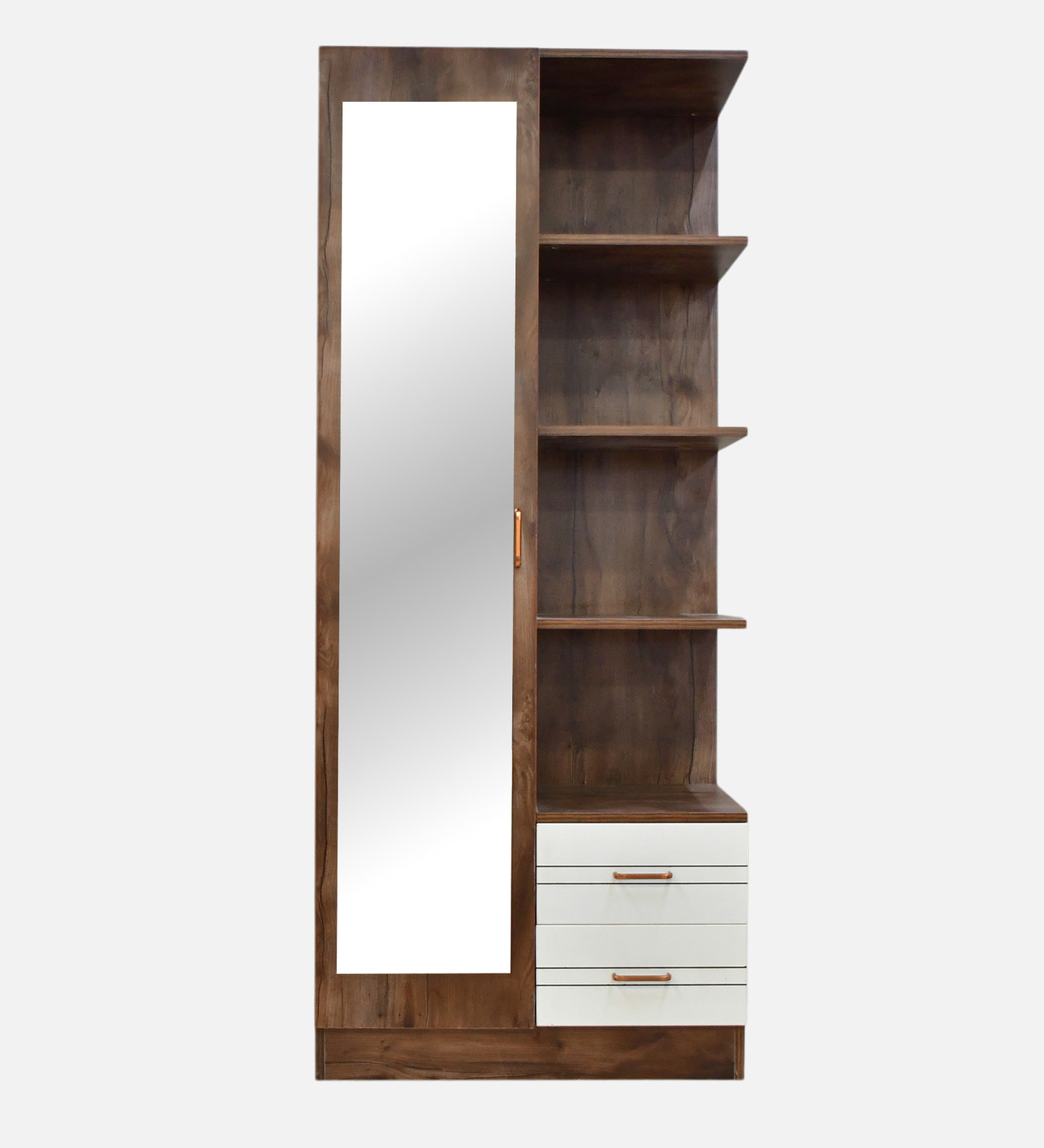 Image of Outkraft PORTLAND DRESSING UNIT L IN DUSKY BASALT WITH CERAMIC WHITE FINISH Engineered Wood Dressing Table