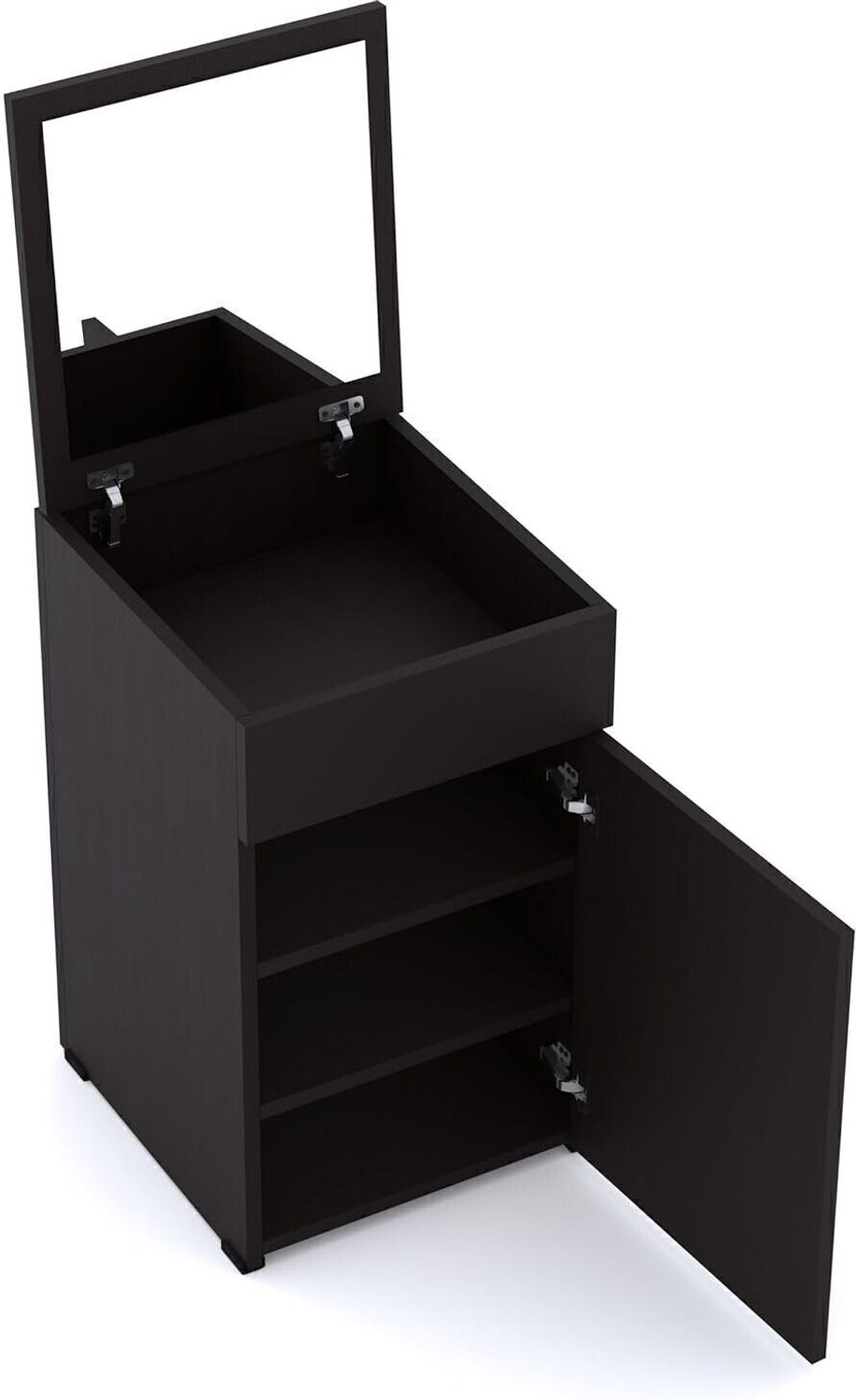 Image of Aspirata Furniture Dressing Table | with Mirror & Storage for Bedroom Engineered Wood Dressing Table
