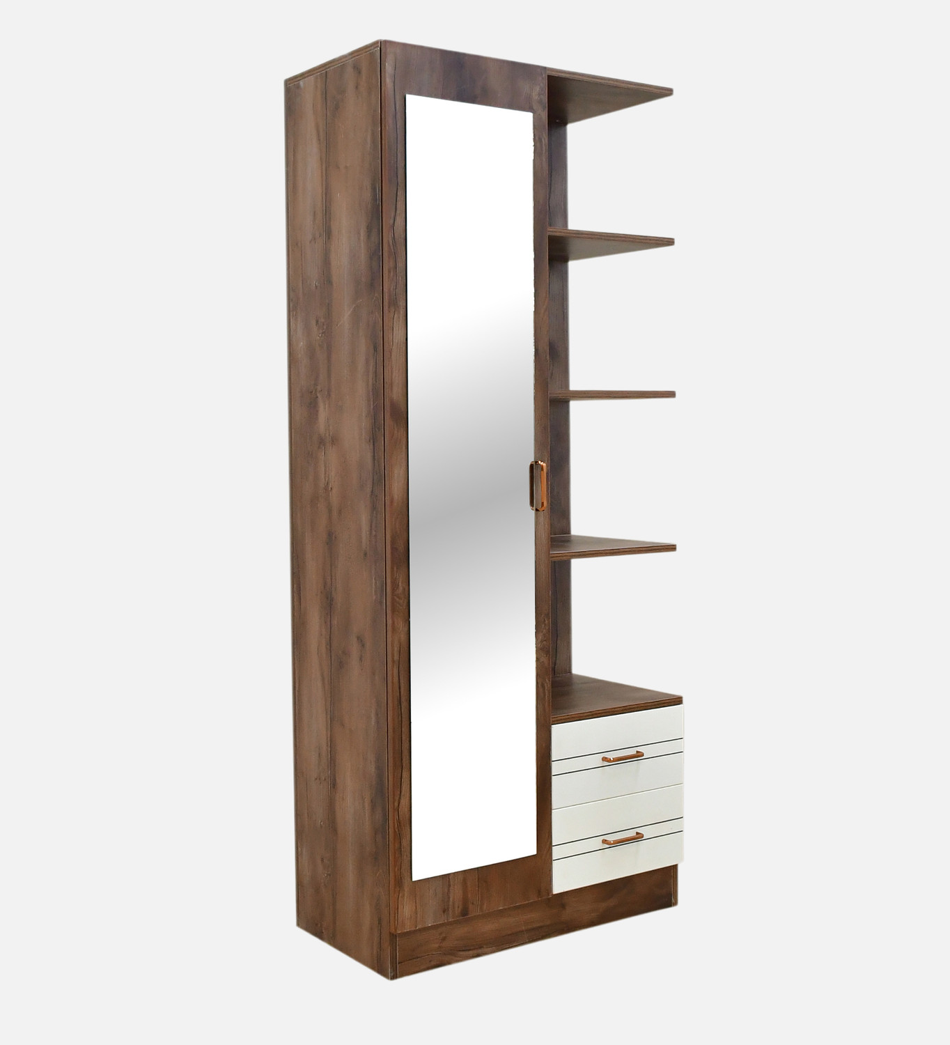 Image of Outkraft PORTLAND DRESSING UNIT L IN DUSKY BASALT WITH CERAMIC WHITE FINISH Engineered Wood Dressing Table