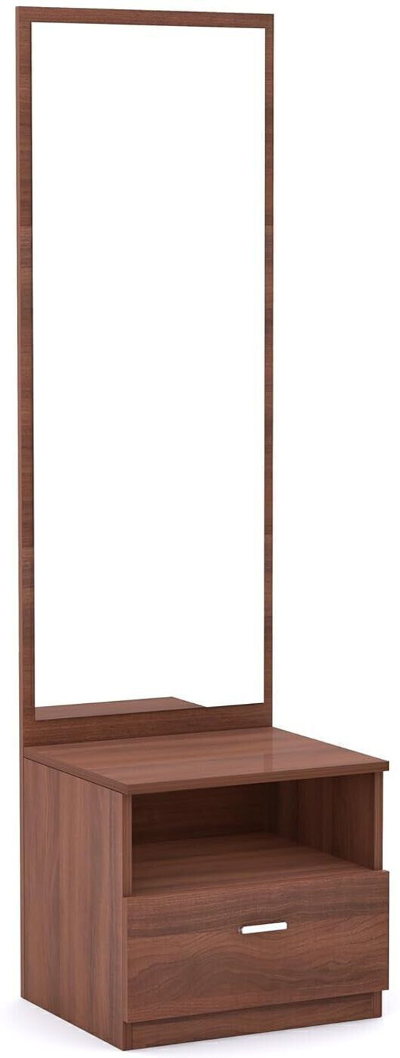Image of Aspirata Furniture Dressing Table | with Mirror & Storage for Bedroom Engineered Wood Dressing Table