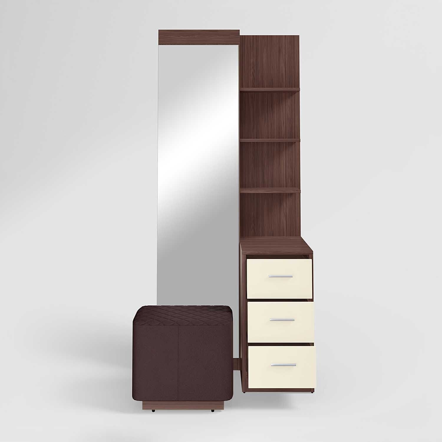 Image of Interio by Godrej Aero Engineered Wood Dressing Table (Finish Color -, Valigny Oak, Knock Down)