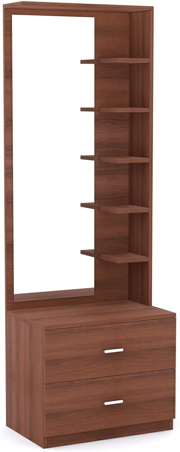 Image of Aspirata Furniture Dressing Table | with Mirror & Storage for Bedroom Engineered Wood Dressing Table