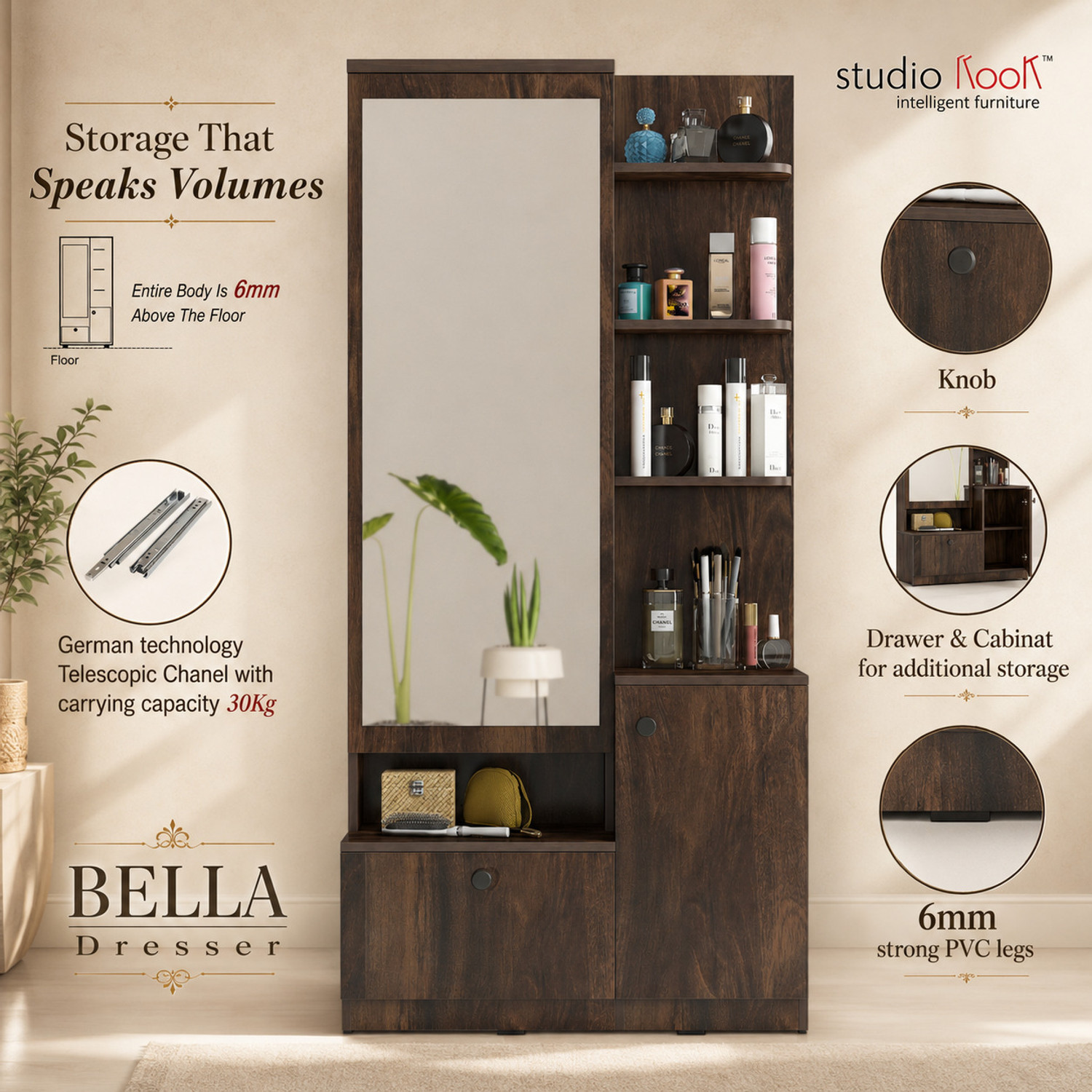 Image of Studio Kook Bella Engineered Wood Dressing Table