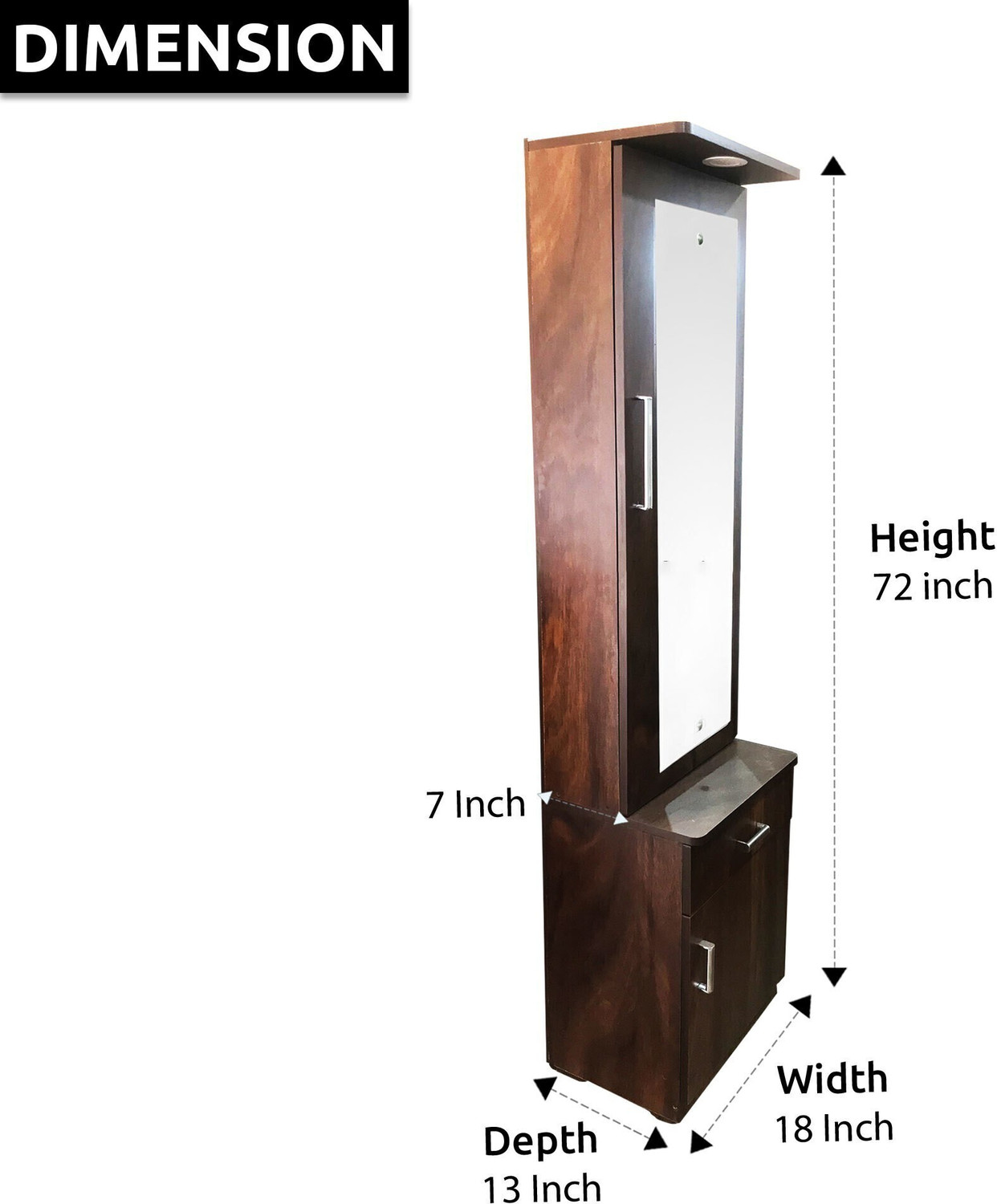 Image of CASPIAN Dressing Table-3 Engineered Wood Dressing Table
