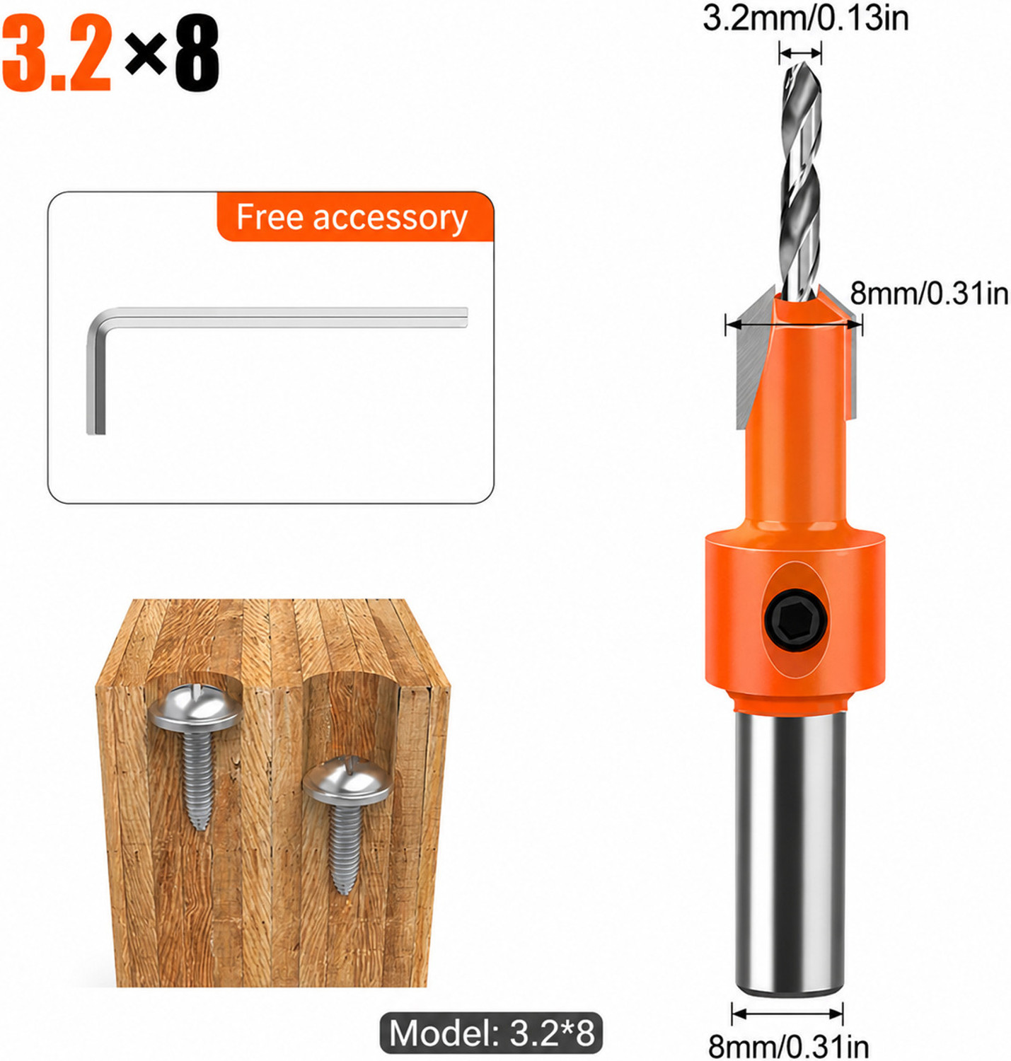 Image of ELANITH Countersink Drill Bit CS-01 Countersink Drill Bit