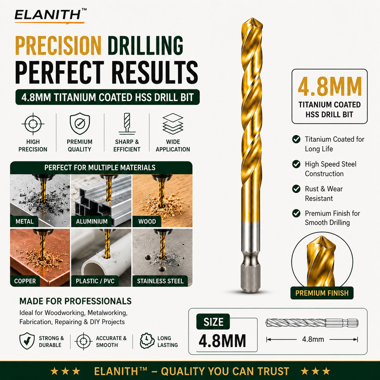 Image of ELANITH Countersink Drill Bit CS-01 Countersink Drill Bit