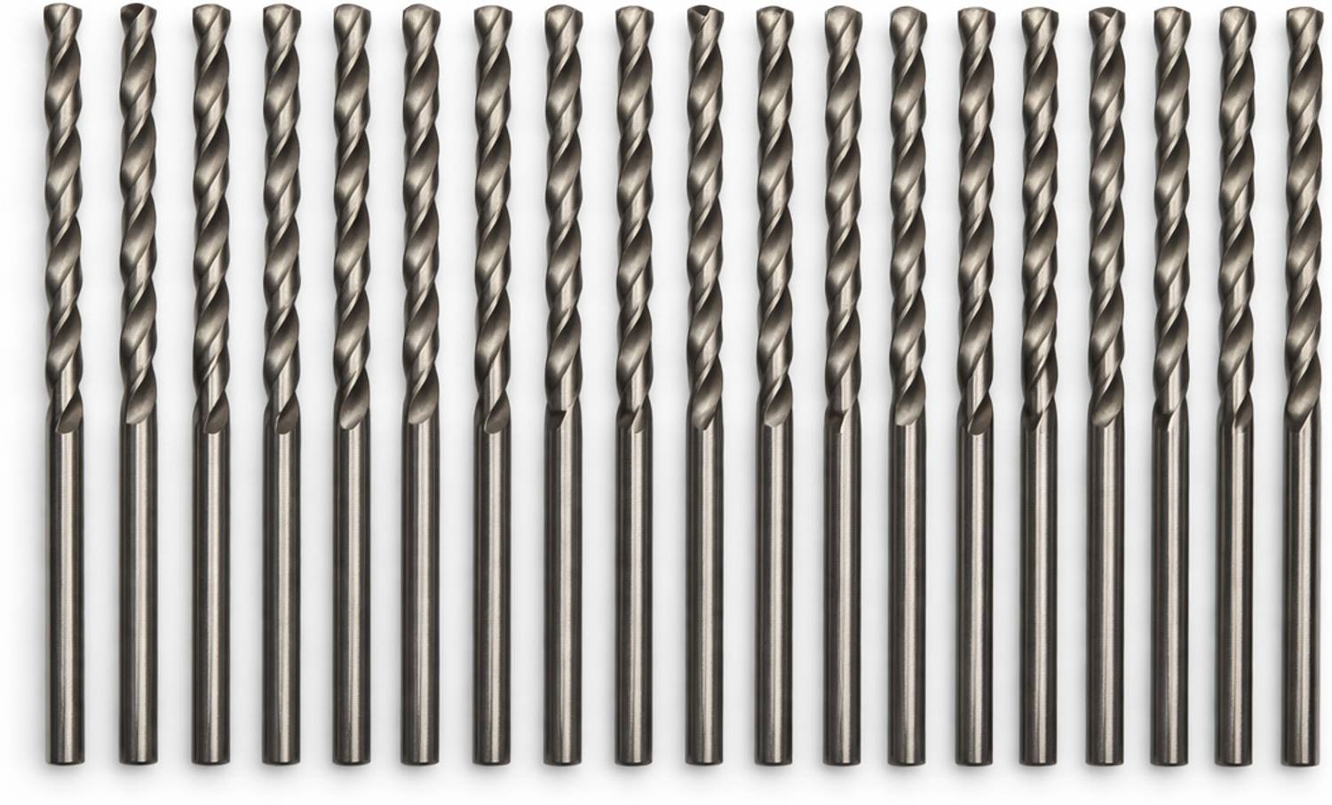AASINN DRL00915 2mm HSS M2 Twist Drill Bits (20 Pcs) – High-Speed Steel Jogger Drill Bit Set