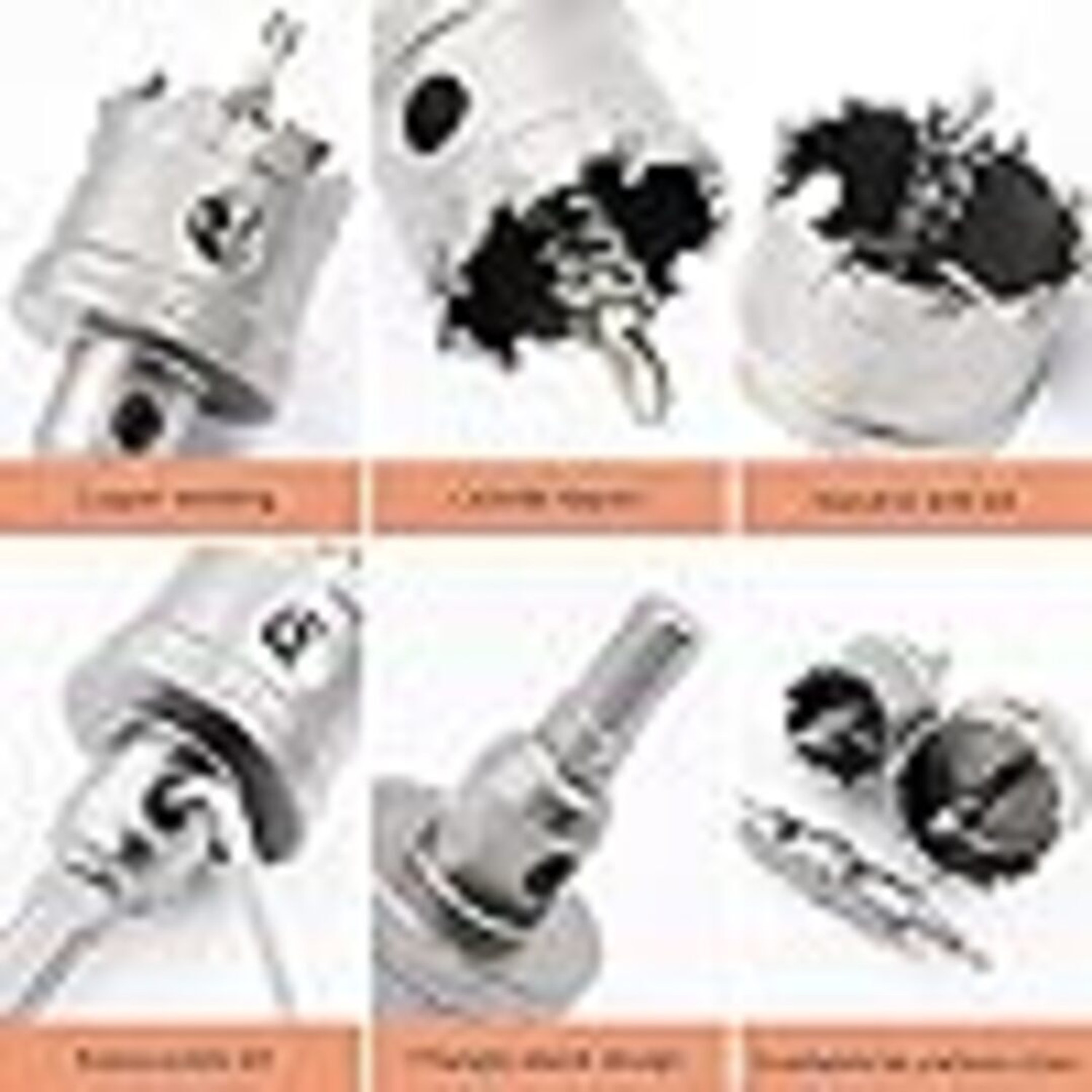Image of ASHRAFI Tipped TCT Hole Saw-45 mm HSS Tungsten Carbide Tipped TCT Hole Saw (Grey)-45 mm Auger Drill Bits