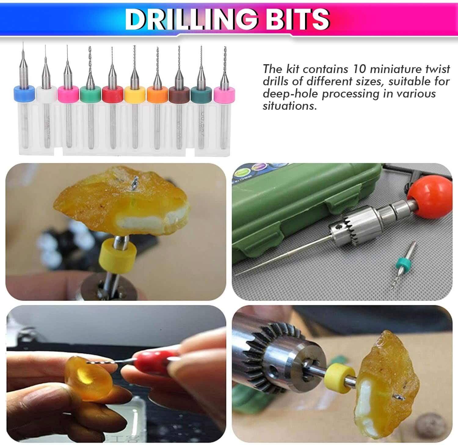 20pcs 3mm Tungsten Carbide Drill Bits Set – PCB CNC Rotary Burr Die Grinder Tool