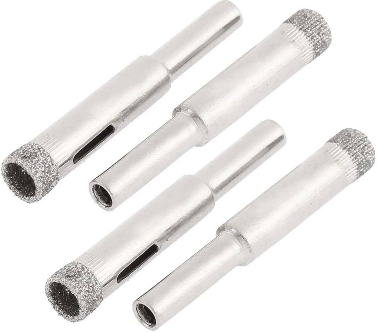 apex ecomm Tile Glass Granite Diamond Coated 8mm Cutting Dia Drill Bit 4pcs cutting accurate holes on glass, ceramics, porcelain, ceramic tile, porcelain