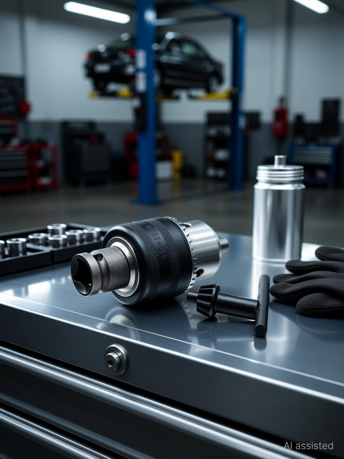 Image of uptodateprouducts 1.5-13mm Capacity Key Drill Chuck for Air Impact Wrench Converter Conversion