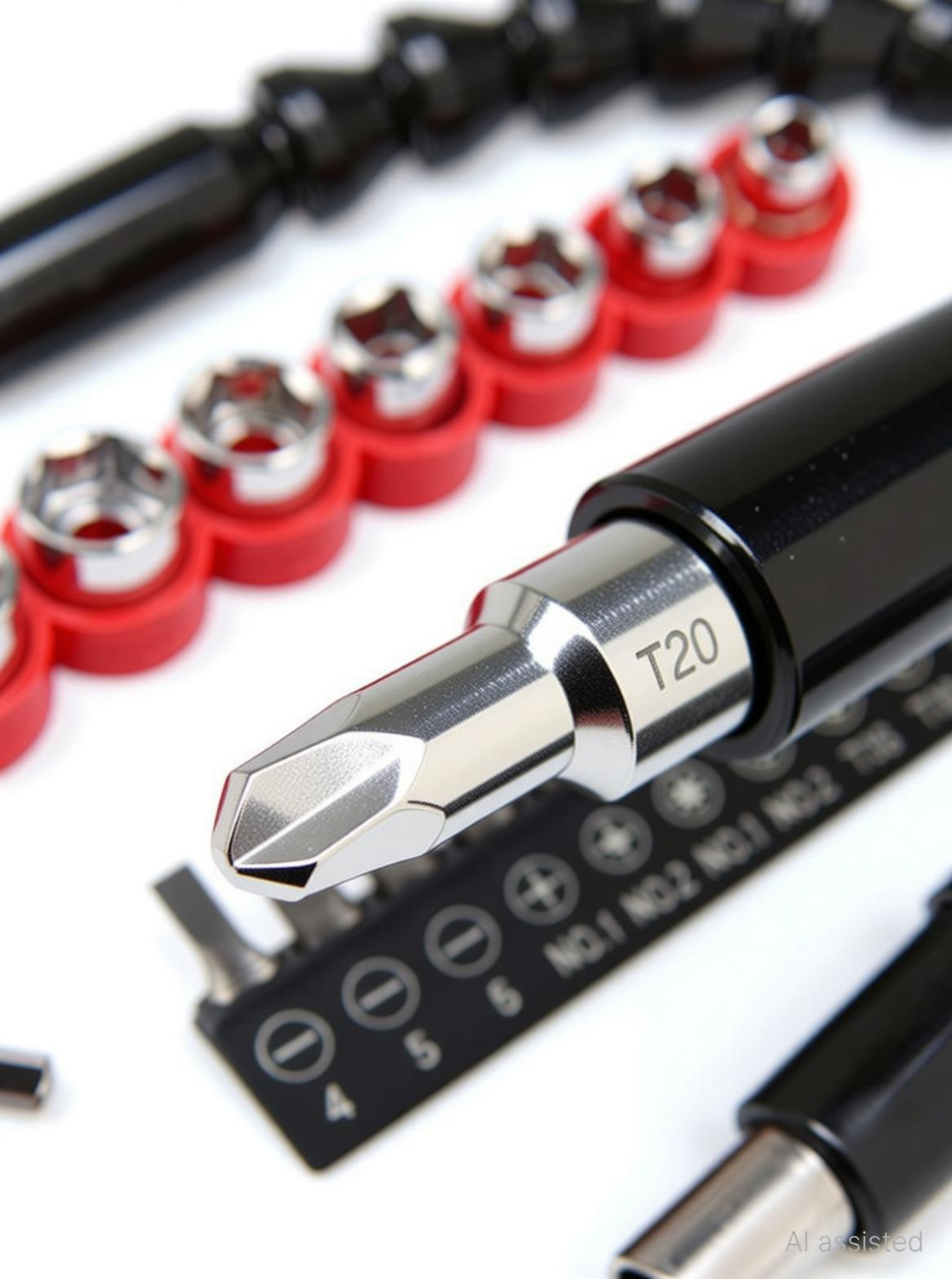 Image of Kiesh EBS05 Drill Bits Screwdriver Flexible Shaft Bit Set Extension Size-1 /4inch Screwdriver Bit Set of 21 Pcs Screwdriver Bit Set