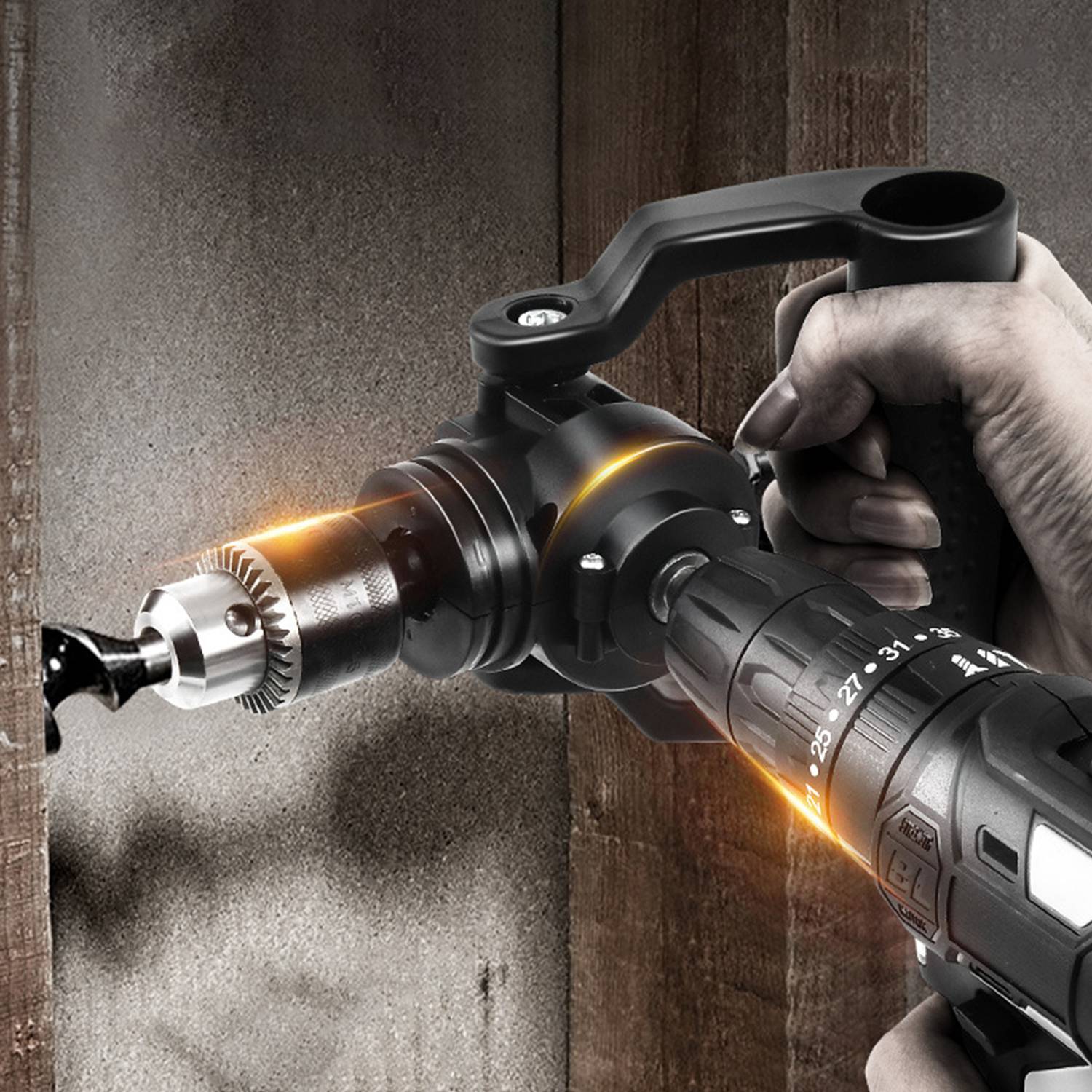 Right Angle Adapter Impact Driver To Drill Adapter Impact Driver Right Angle Drill Attachment Adapter For Corded/Cordless Drill  UK