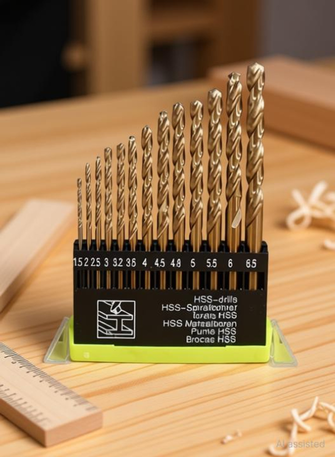 Image of Kshivi DB:08 Drill Bits 13 Pcs Hss Drill Bit Set For Drilling Wood, Steel, Plastic 1.5-6.5 mm