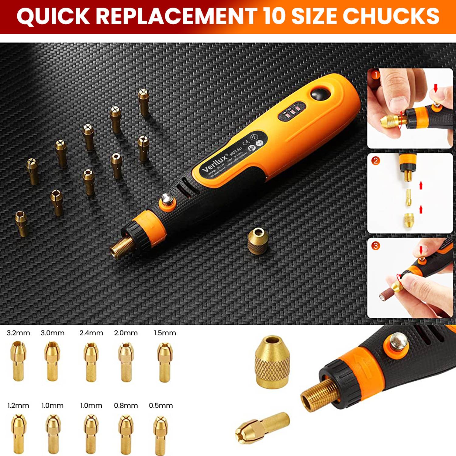 HASTHIP 45pcs Mini Cordless Drill Machine - Image 5