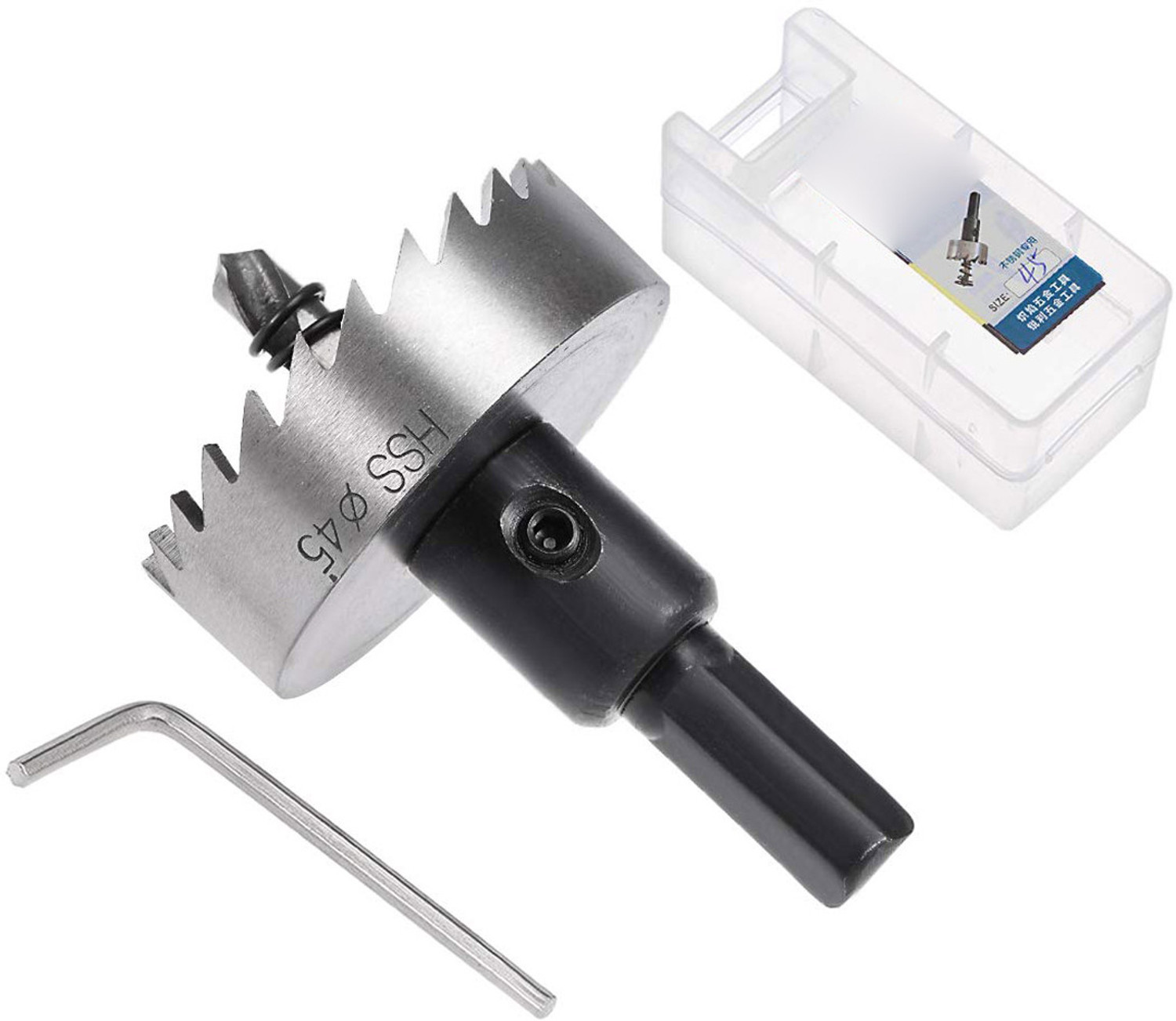 Image of uptodateprouducts 45mm Drill Machine HSS Drill Bit Hole Saw Metal Cutter Core Bit Stainless Steel Mild Steel, Cast Iron, M.S, Aluminium Etc | Suitable