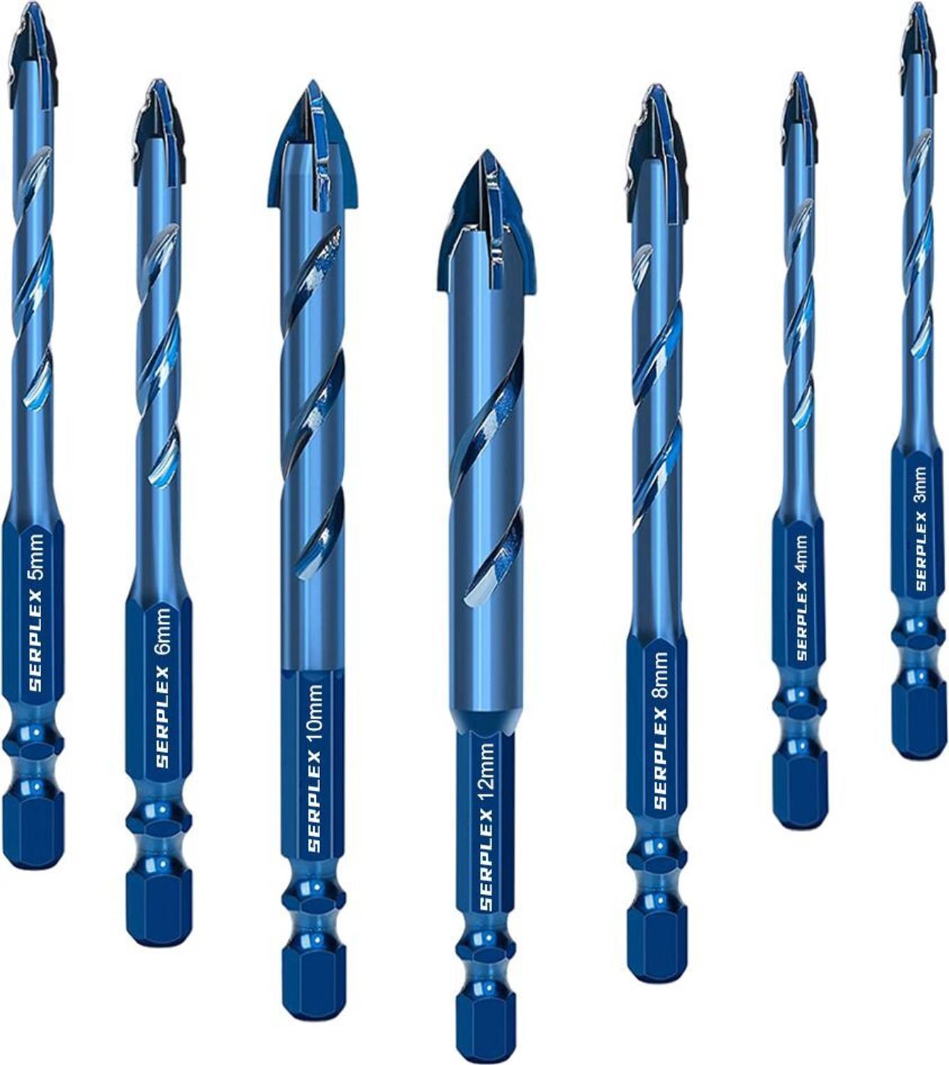 SERPLEX 7pcs Masonry Drill Bit Set - Image 5