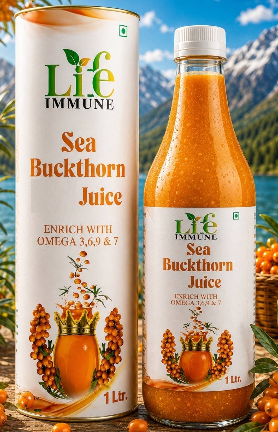 Life Immune Sea Buckthorn Pulp Juice - Image 1