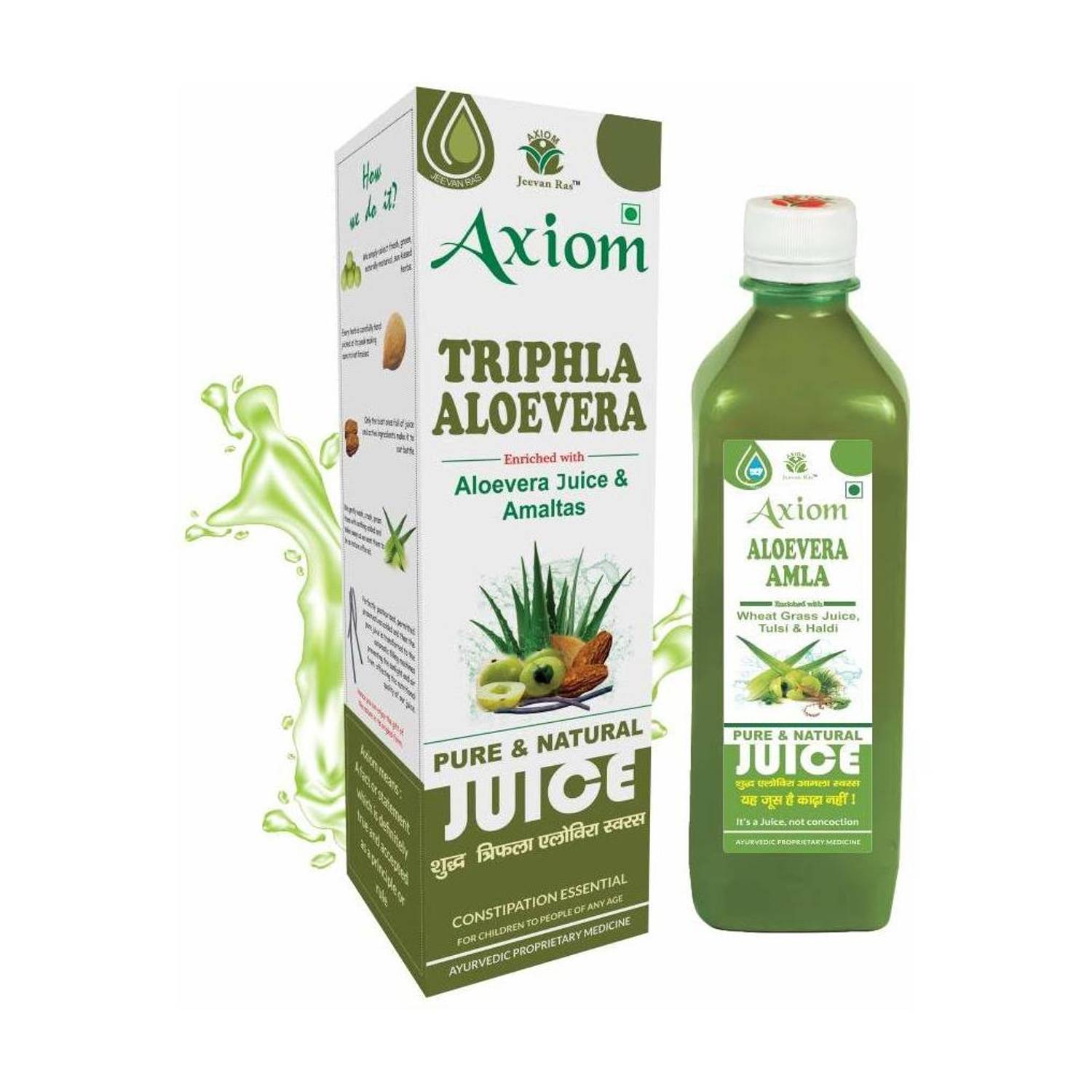 AXIOM Triphla Aloevera Juice 500ml (Pack of 2)