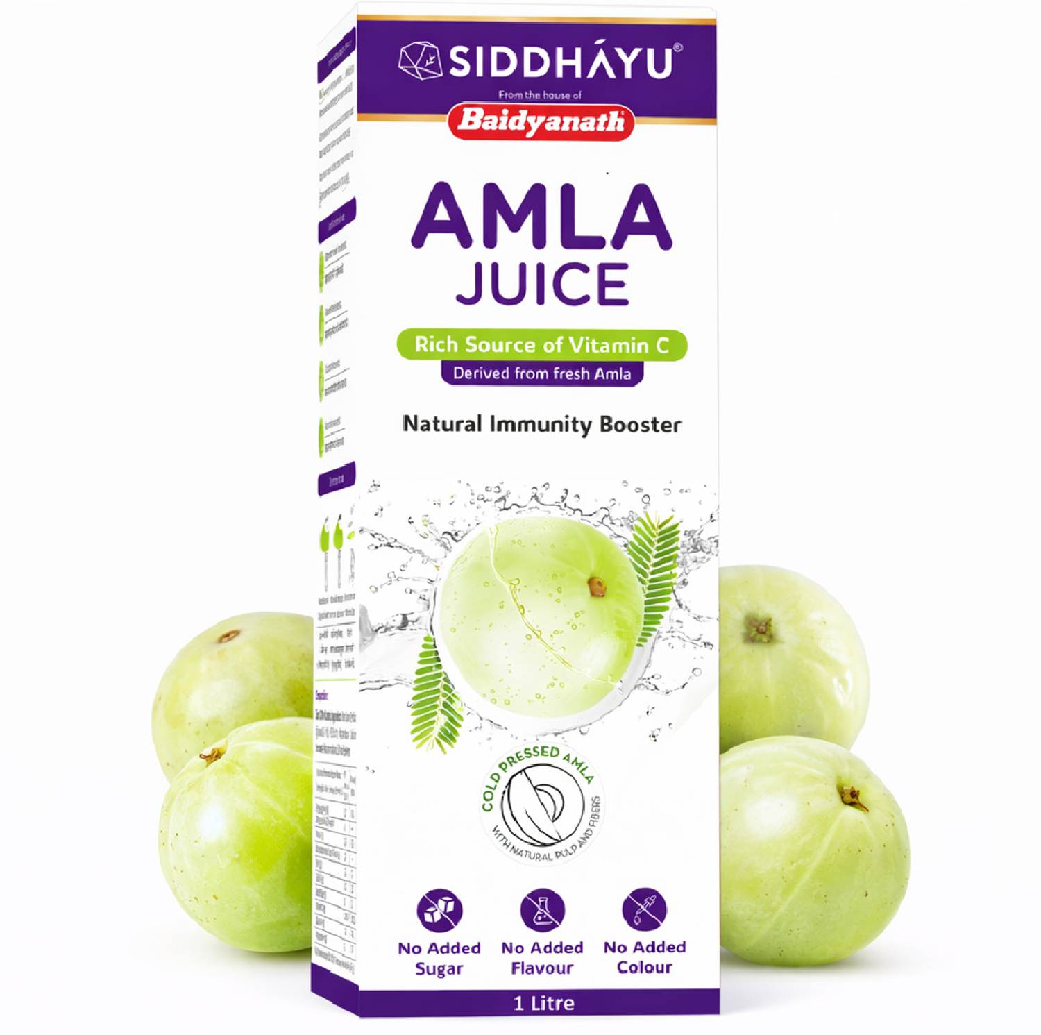 Baidyanath Amla Juice - Immunity Booster with Vitamin C | No added Sugar - 1L