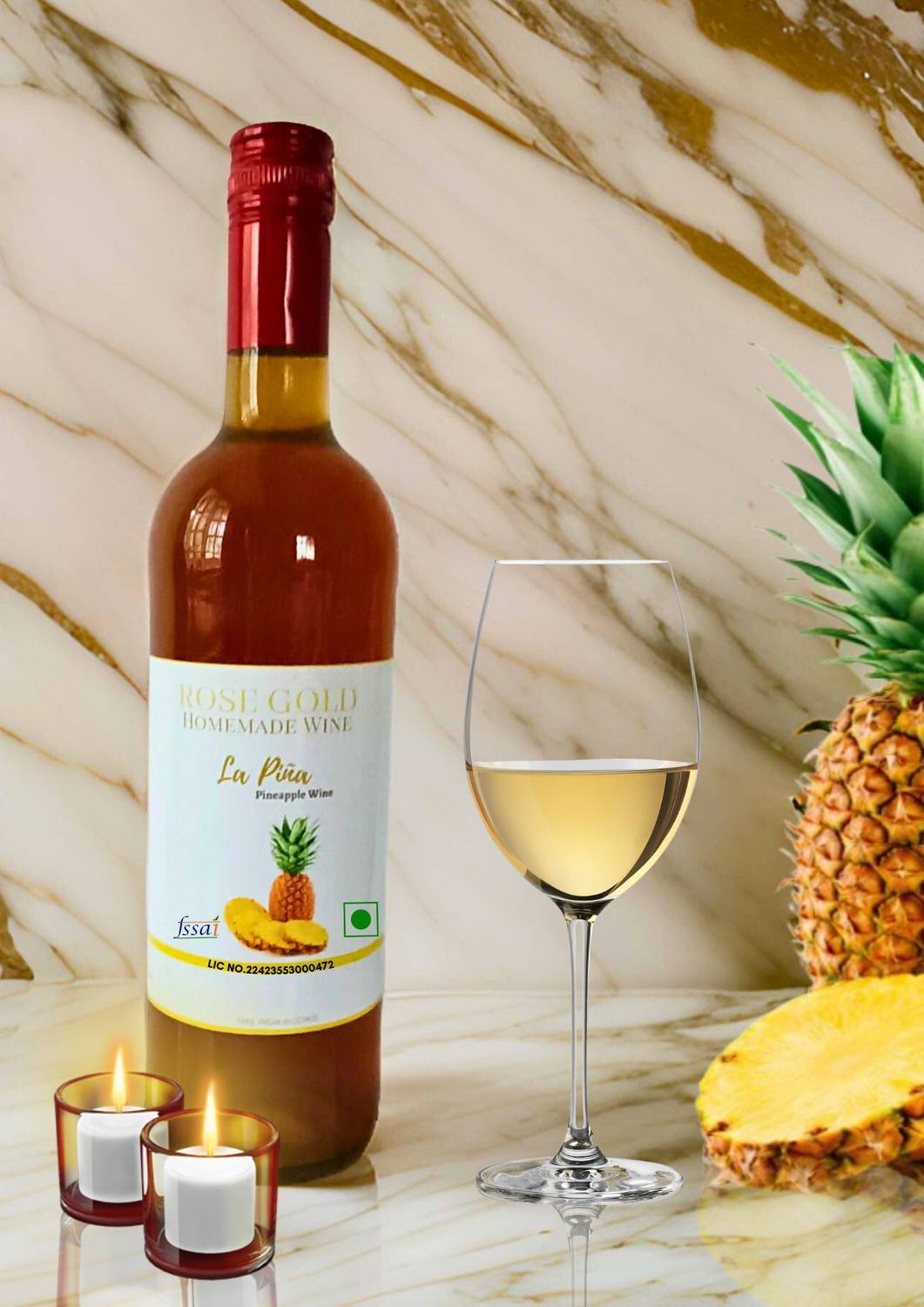 RoseGold LA PINA-NATURAL PINEAPPLE WINE Price in India - Buy