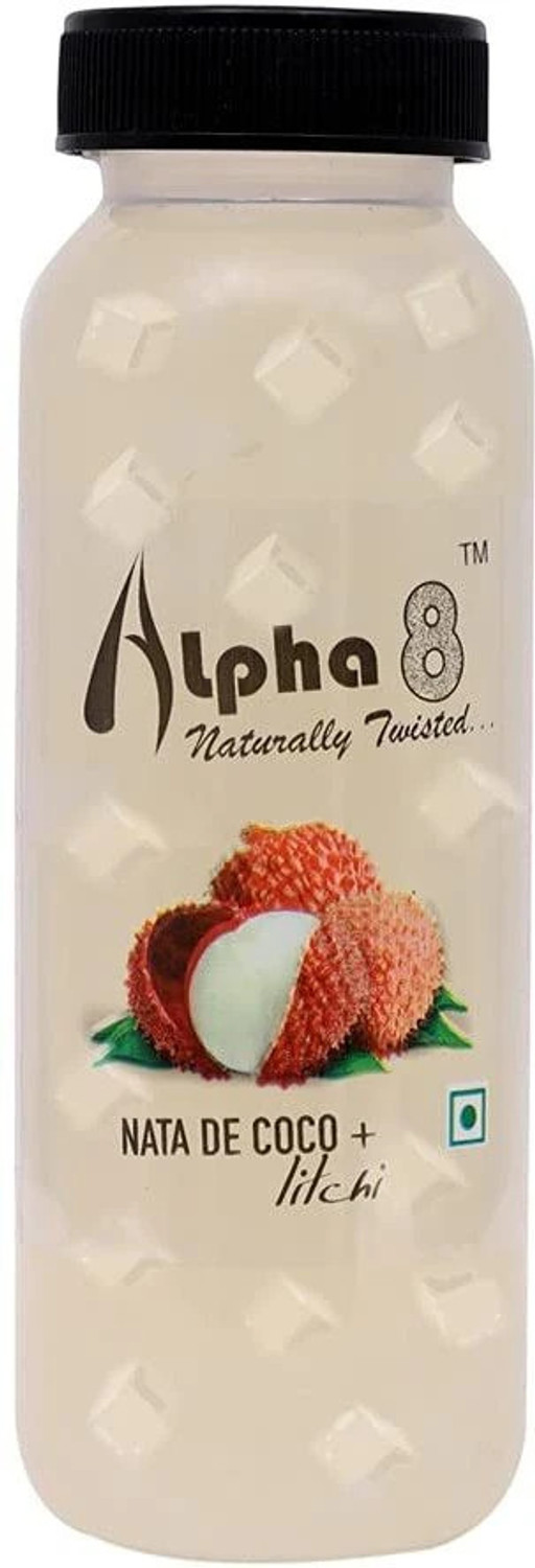Image of ALPHA 8 Litchi Juice (24 x 200ml) Natural Energizer & Immunity Booster, Healthy Juice