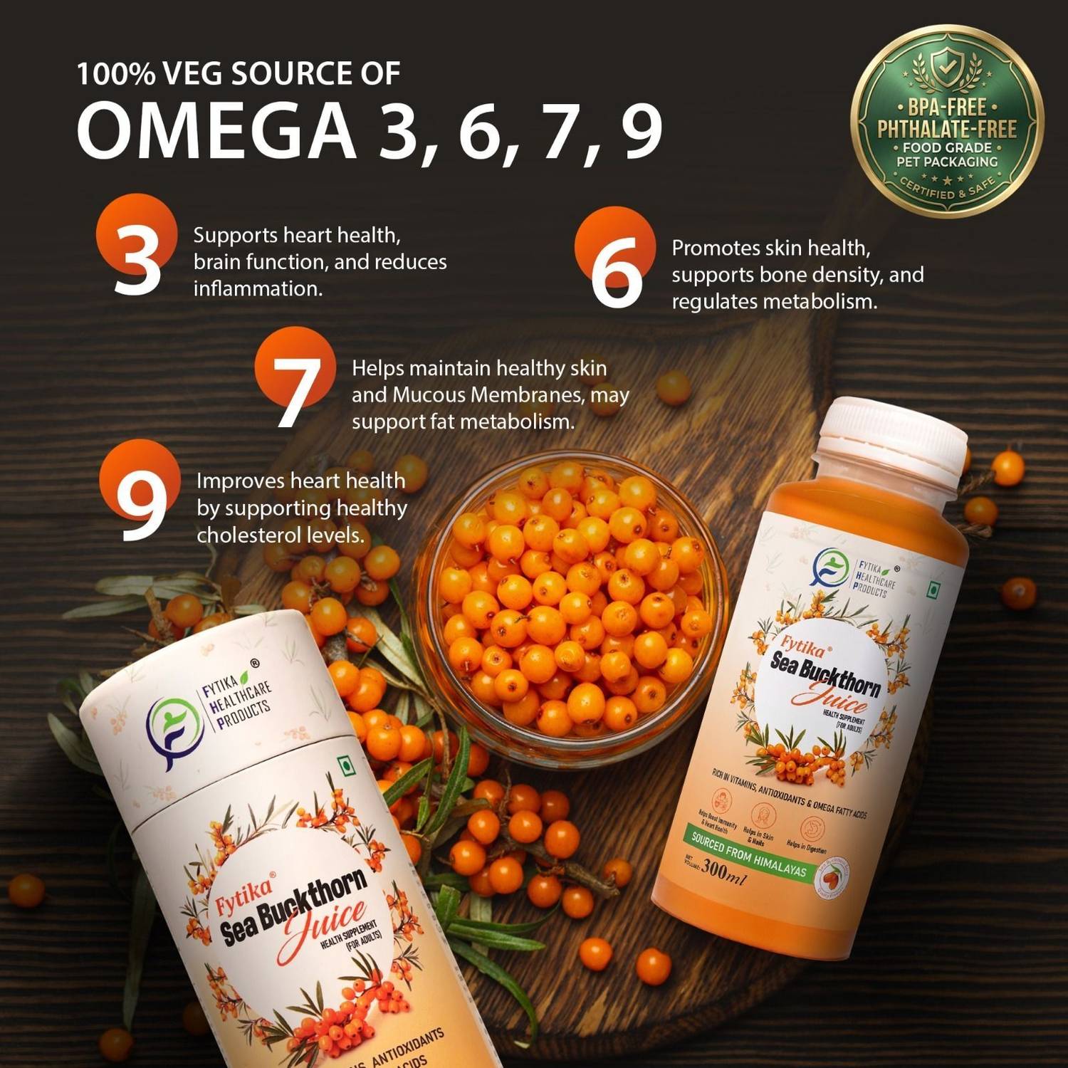 FYTIKA Sea Buckthorn Juice 300 ml - Image 5