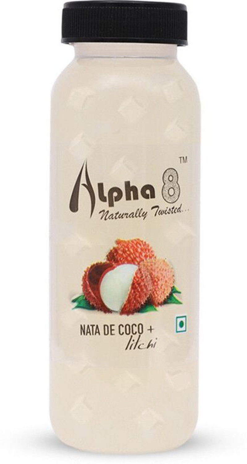 Image of ALPHA 8 Litchi Juice (12 x 200ml) Natural Energizer & Immunity Booster, Healthy Juice, Real Natural Taste