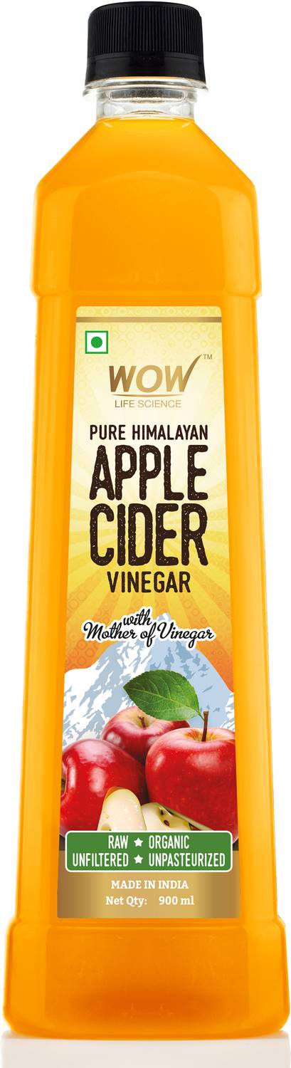 WOW Life Science Organic Apple Cider Vinegar Vinegar (900 ml)