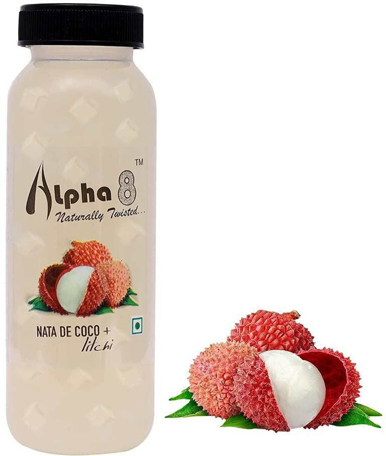 Image of ALPHA 8 Litchi Juice (24 x 200ml) Natural Energizer & Immunity Booster, Healthy Juice
