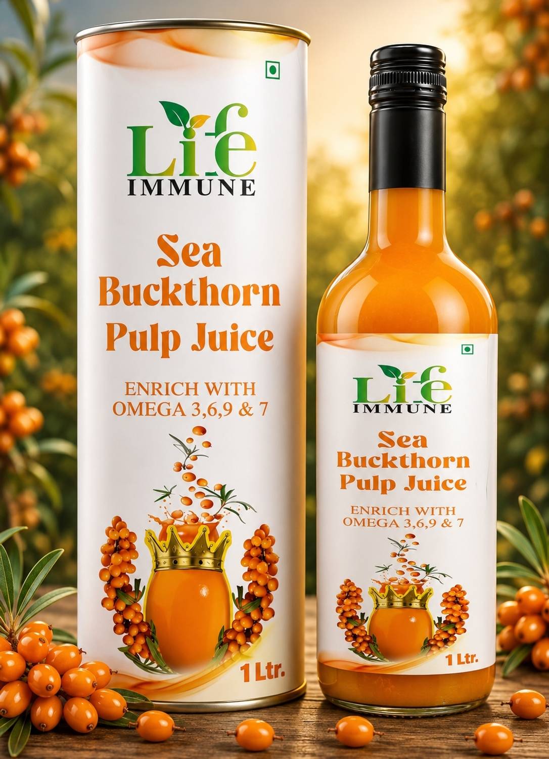Life Immune Sea Buckthorn Juice 1L - Image 1