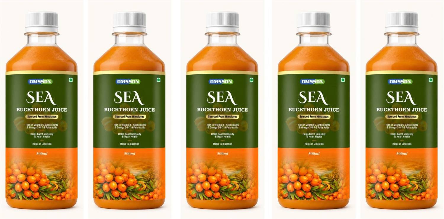 OMSSDN Premium Himalayan Sea Buckthorn Juice | Healthy Fruit Juice for Daily Wellness