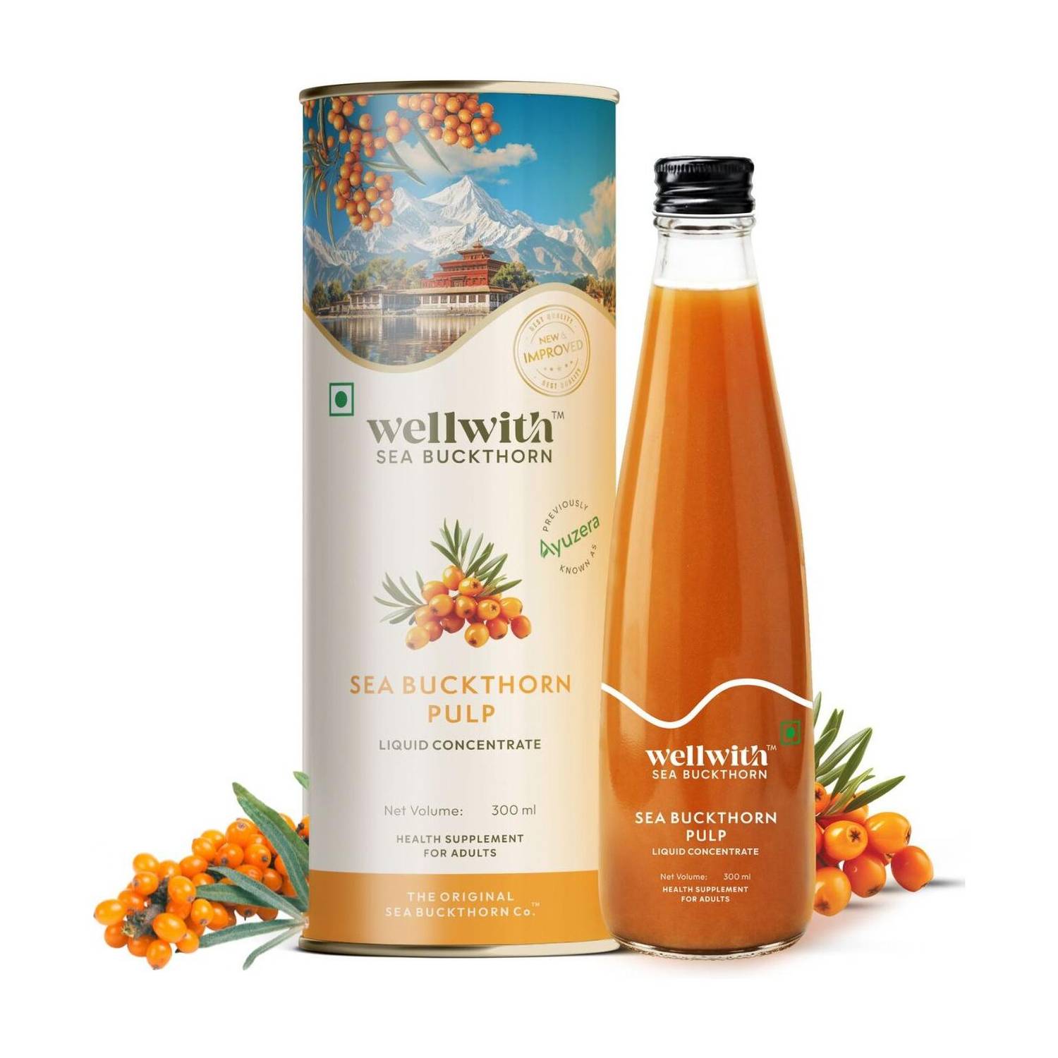 Ayuzera Himalayan Sea Buckthorn Juice Concentrate 300ml - Image 1