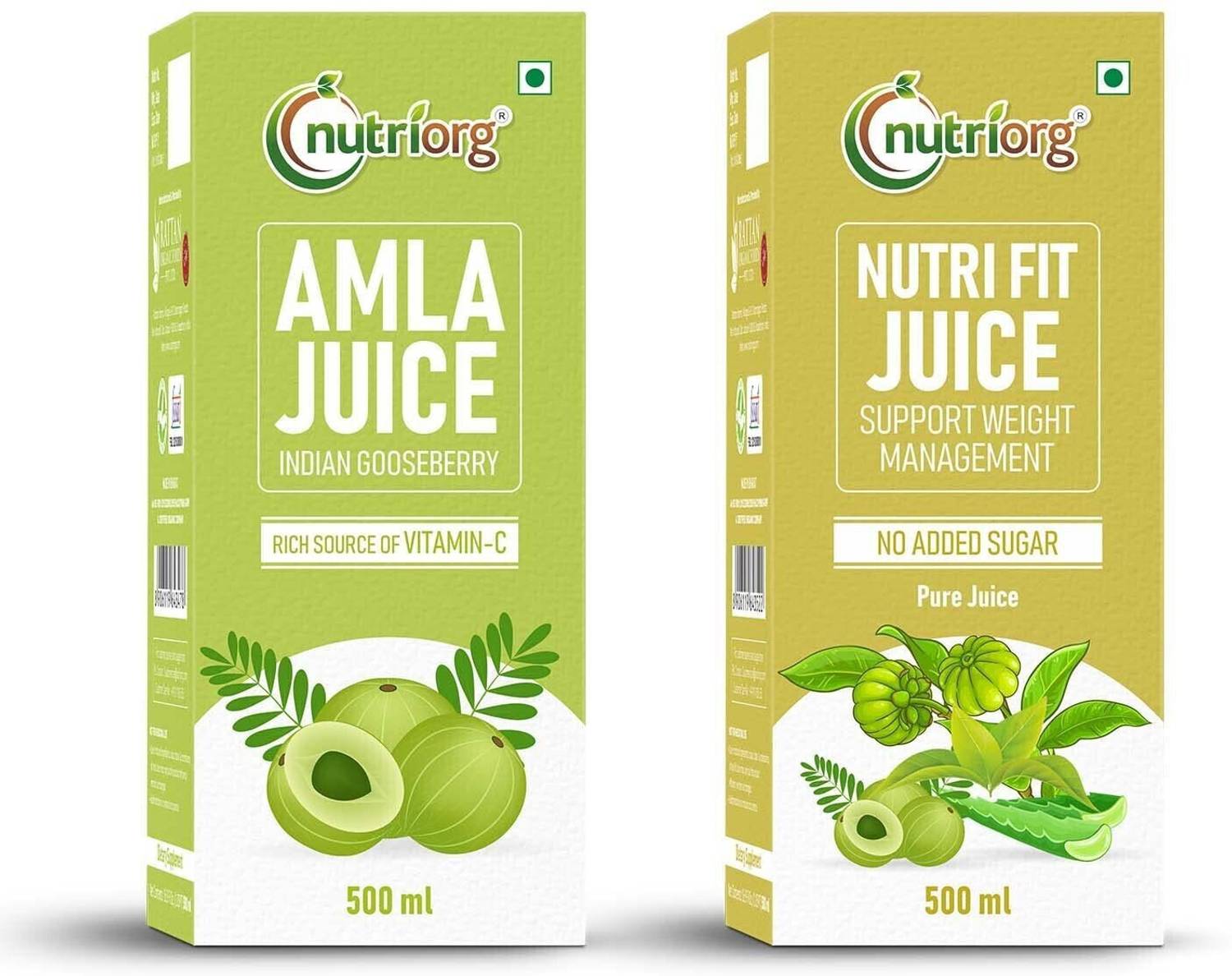 Nutriorg Amla & Nutri Fit Juice Juice Detox Pack