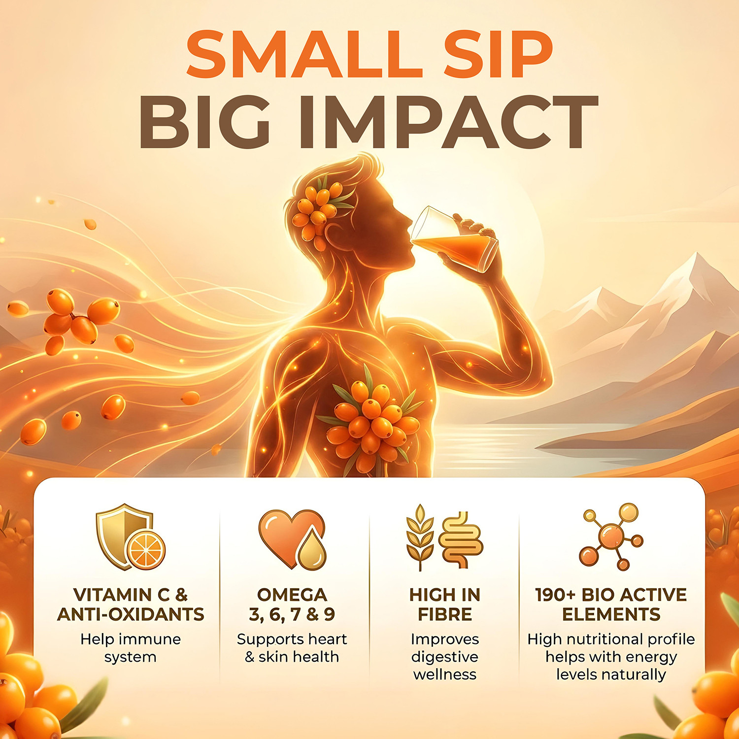 Image of NutroVally Himalayan Sea Buckthorn Berry Pulp Concentrate | Vitamin C Rich Superfruit