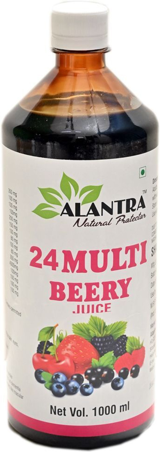 Image of ALANTRA 24 Multi Berry Juice 1000 ml Natural Health Drink Syrup (1 L)