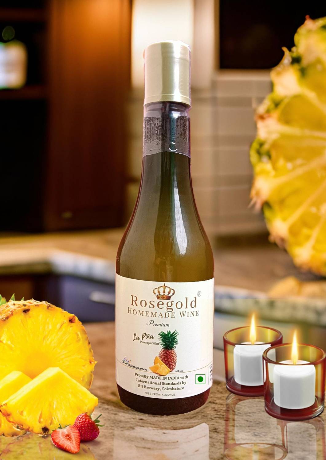 RoseGold LA PINA-PINEAPPLE WINE-500 ML Price in India - Buy